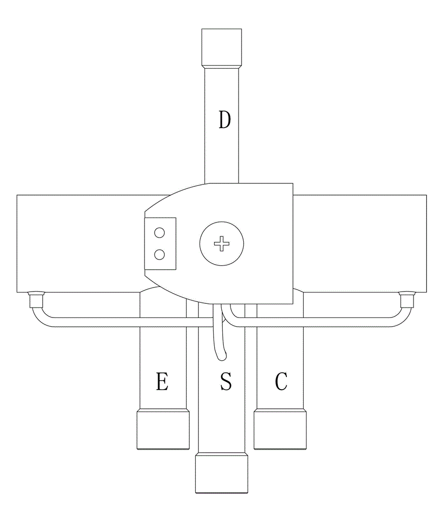 Electromagnetic four-way reversing valve