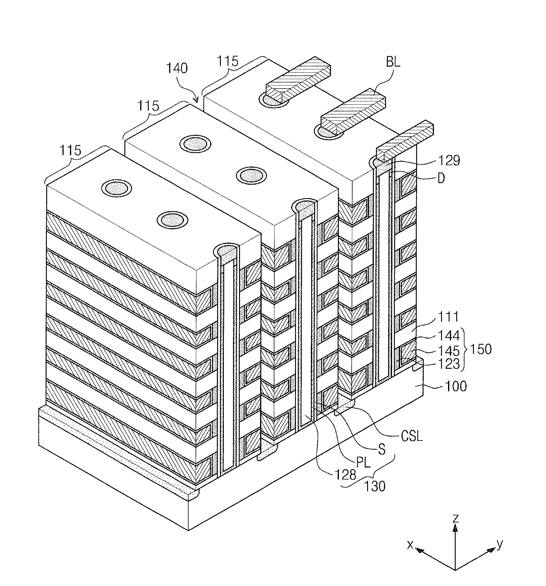 Three-dimensional semiconductor memory device and a method of manufacturing the same