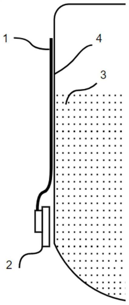 Material position detection system and method