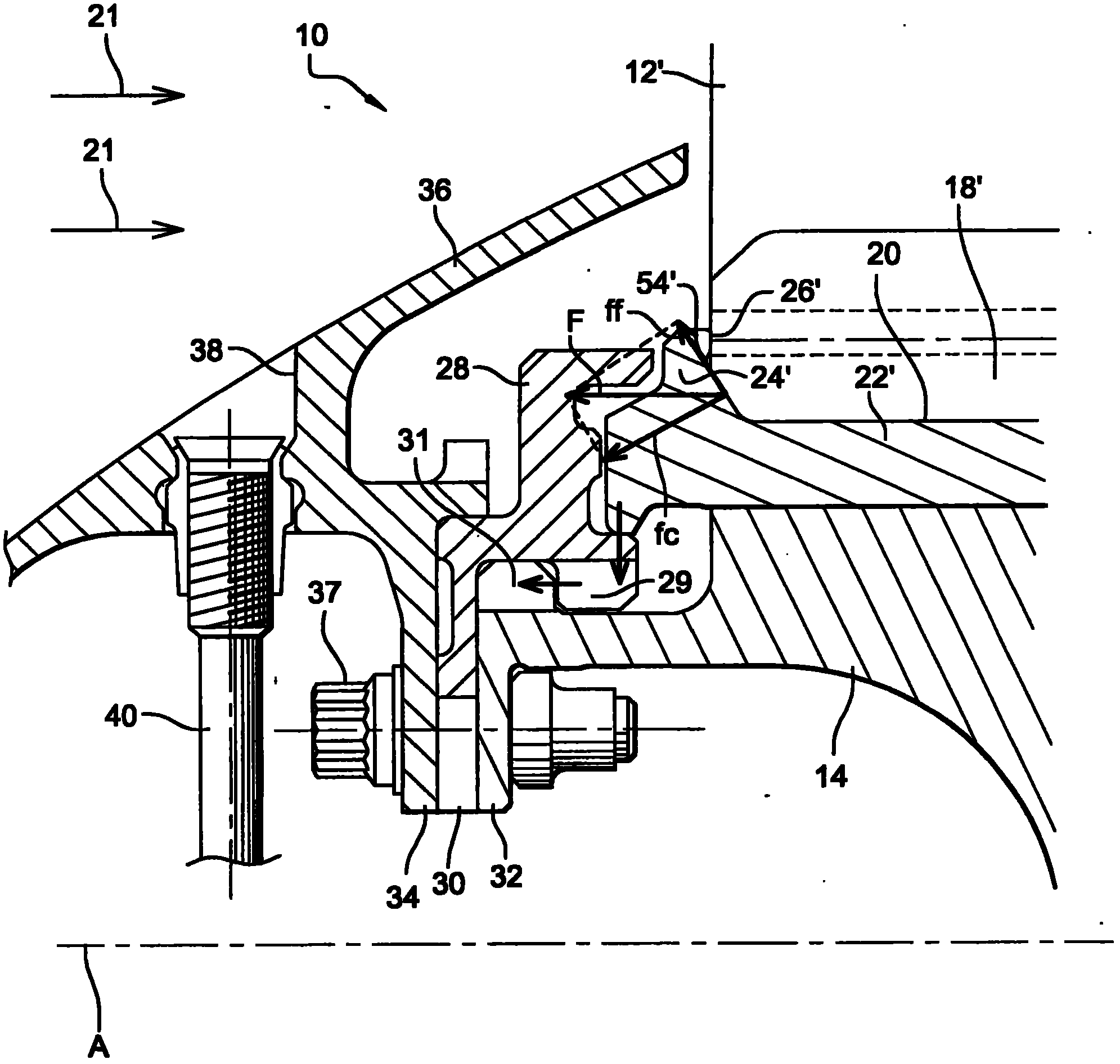 Turbomachine fan rotor