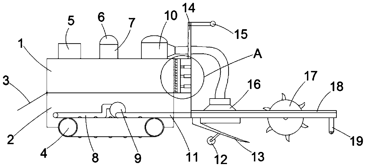 River sewage pipe network dredging robot