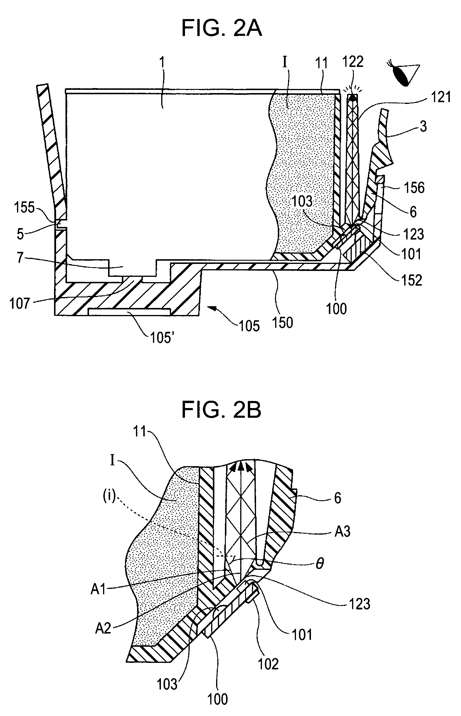 Ink container with light-emitting unit to convey information