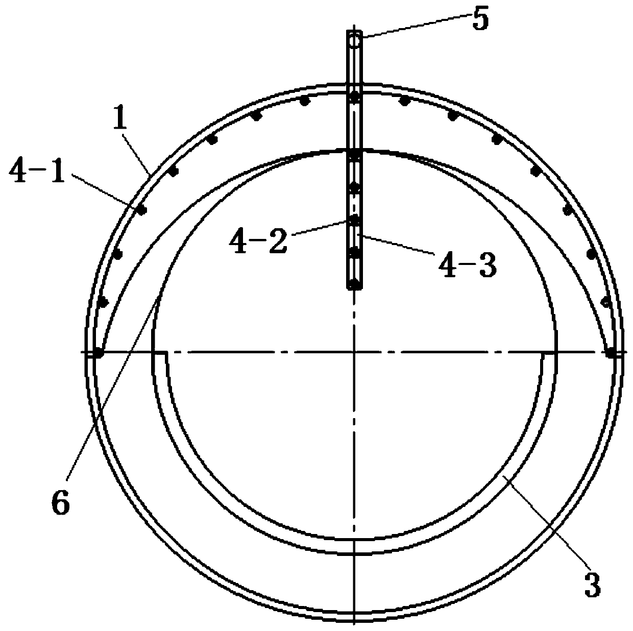 Tunnel face blasthole charge device