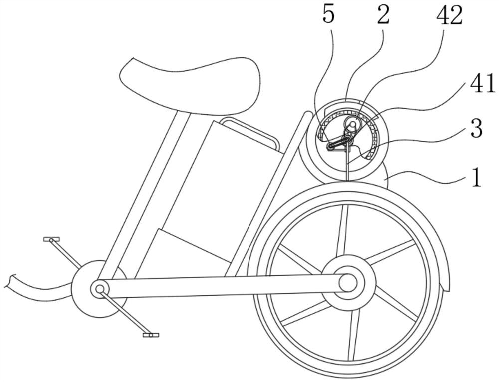 Safety helmet storage device based on shared electric bicycle