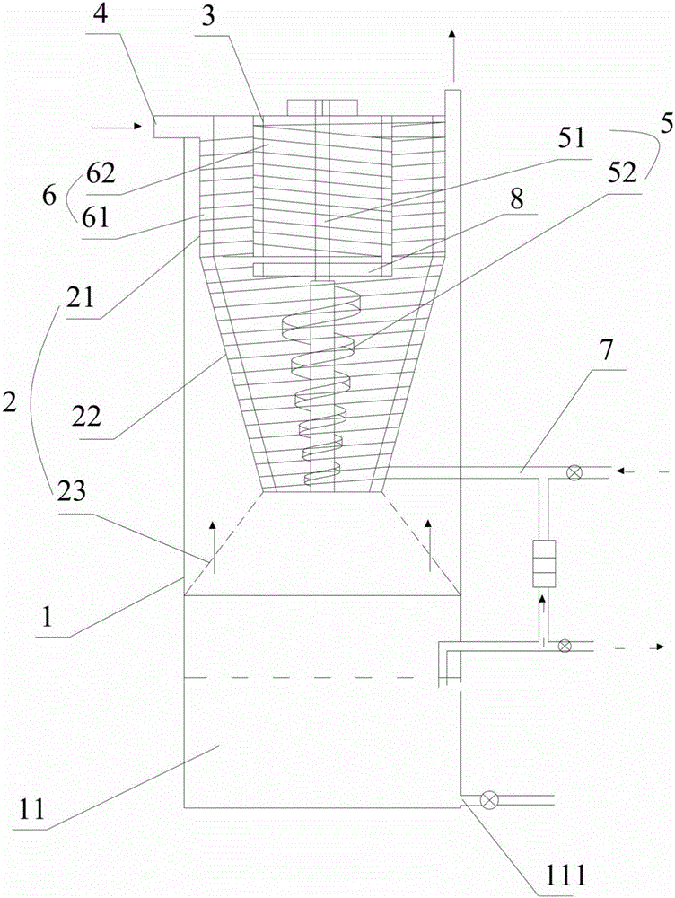 Dust collector suitable for high-temperature dusty tail gas recovery