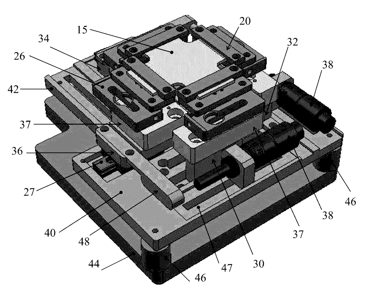 Biaxial tensile stage for fabricating and tuning wrinkles