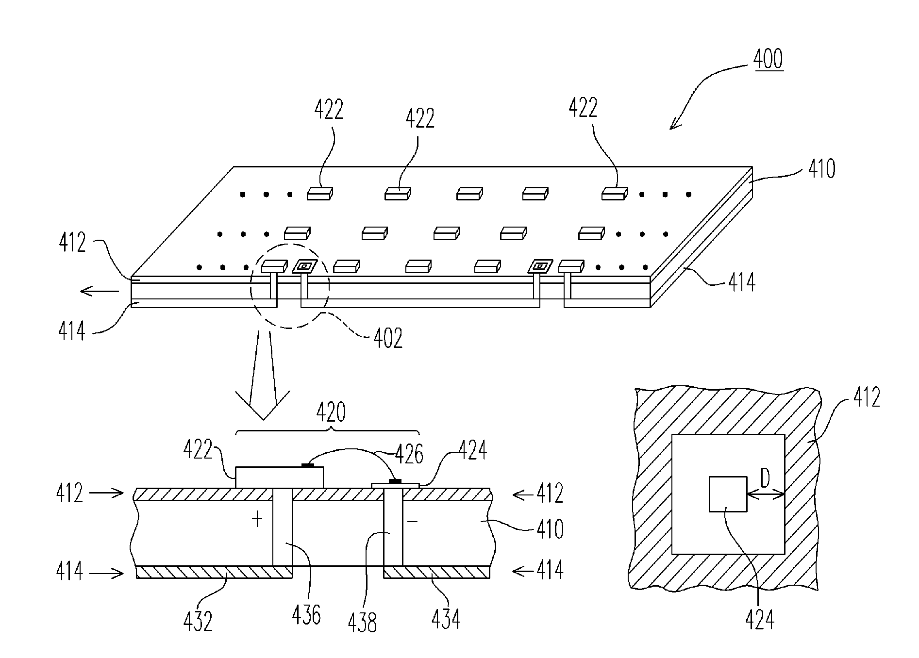 Bendable solid state planar light source structure, flexible substrate therefor, and manufacturing method thereof