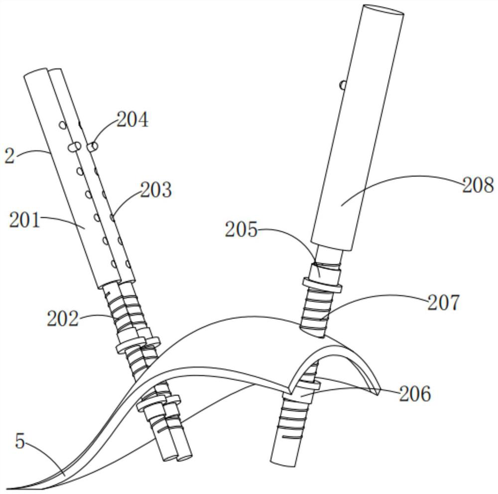 Magnetometer carrying device for aeromagnetic system of fixed-wing unmanned aerial vehicle