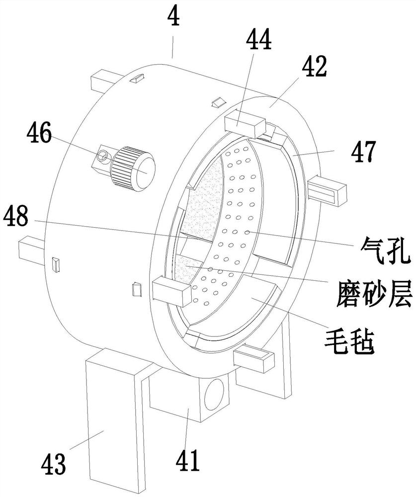 Intelligent polishing equipment for outer circle of hydraulic prop pipe