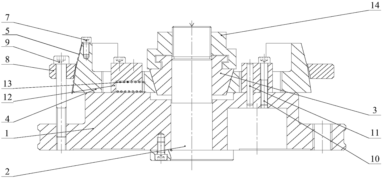 Fixture for end face turning of rotary part and process method