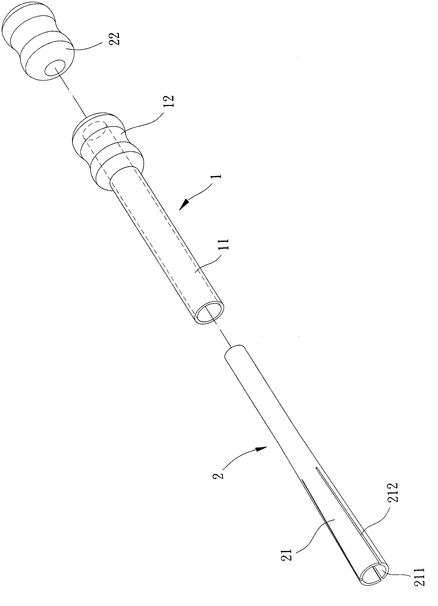 Removing device for root canal obstruction