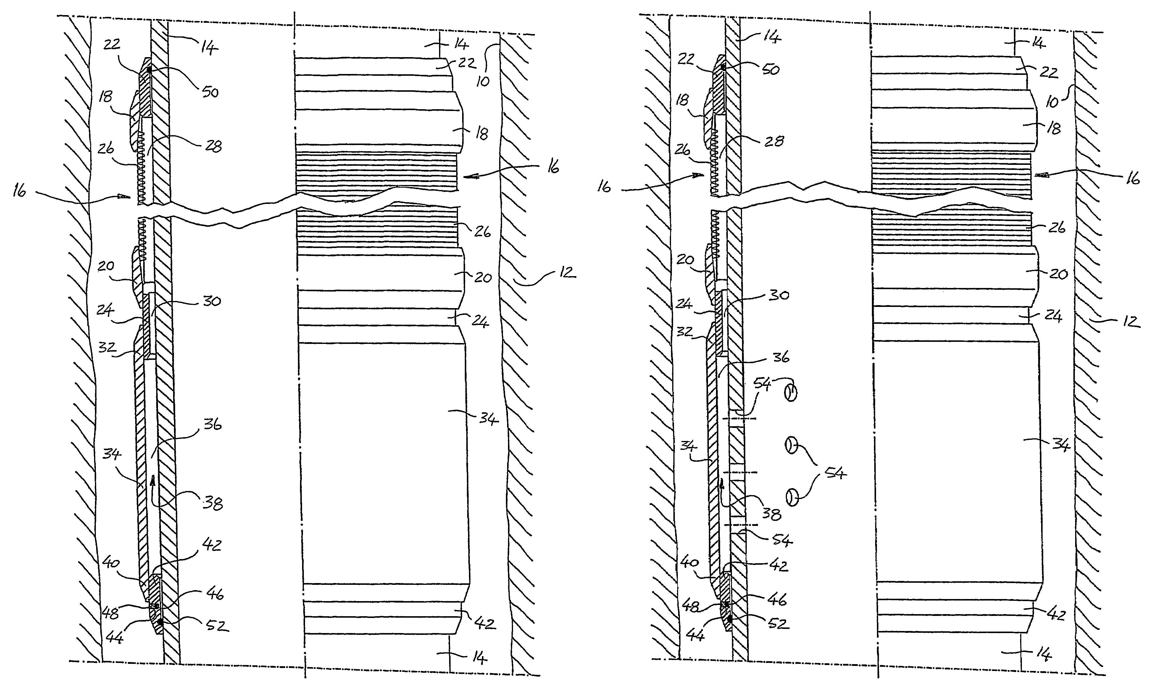 Device and a method for selective control of fluid flow between a well and surrounding rocks