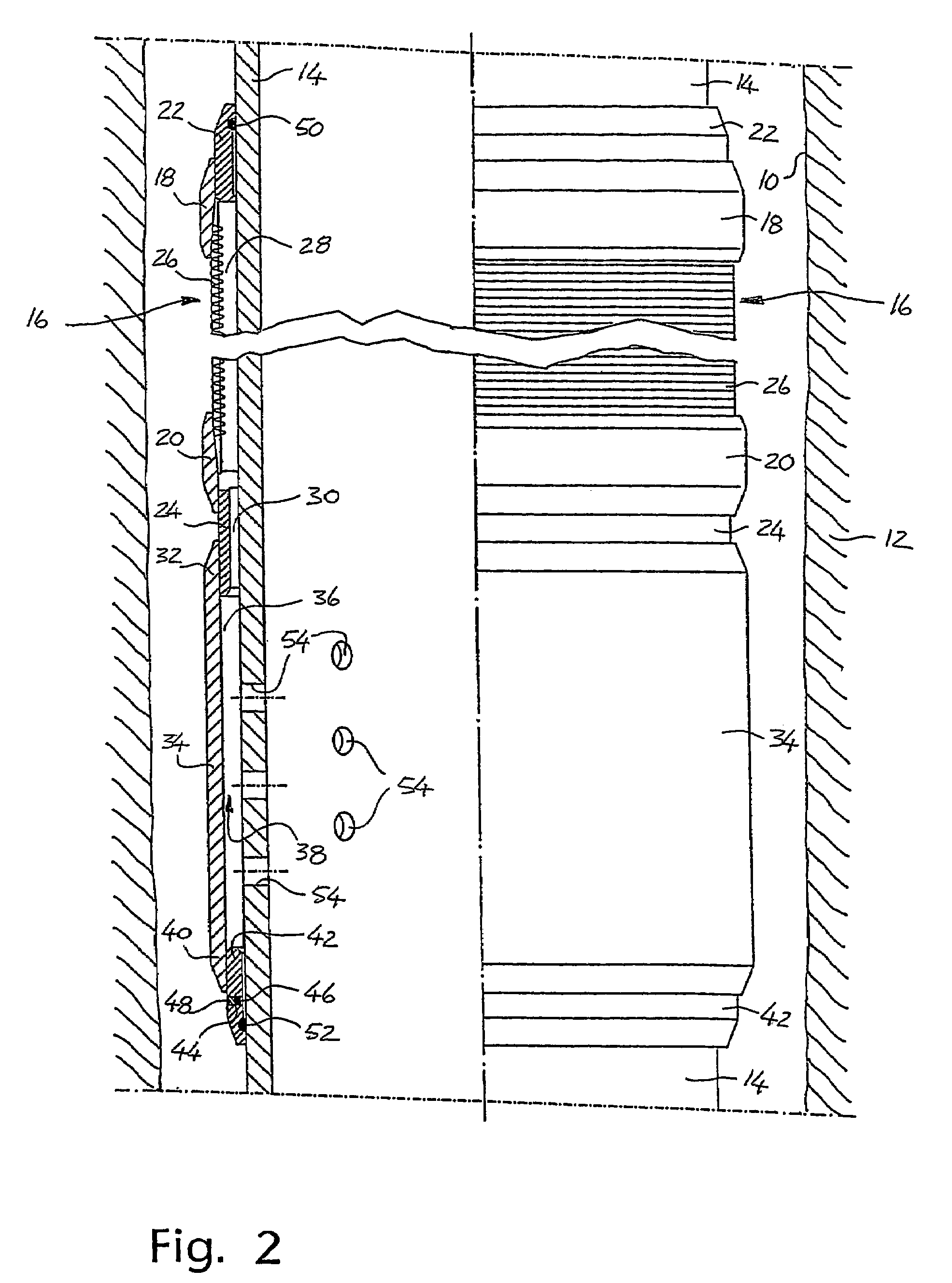 Device and a method for selective control of fluid flow between a well and surrounding rocks