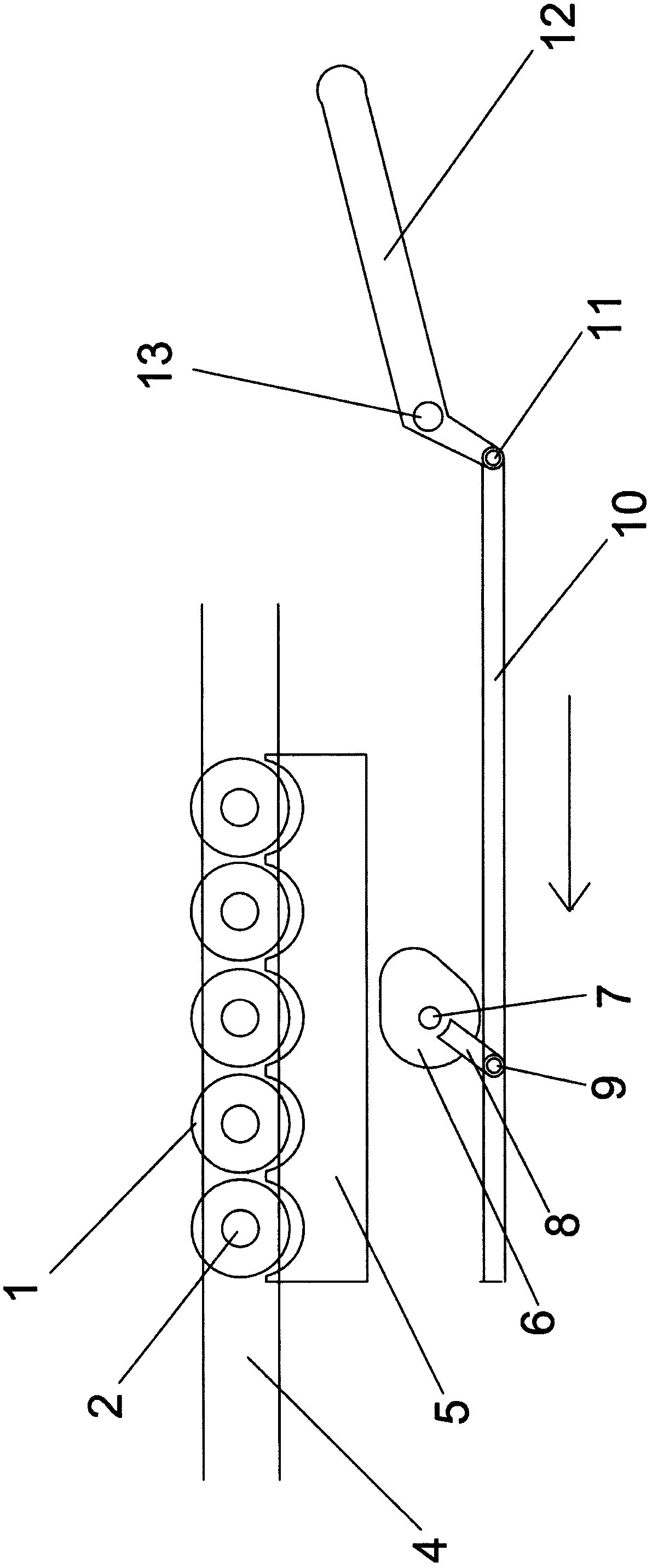 Sector roller-table type parallel parking space auxiliary device