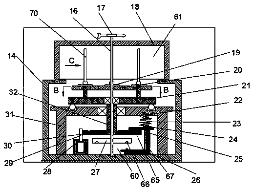 Rural sanitary device based on wind engine