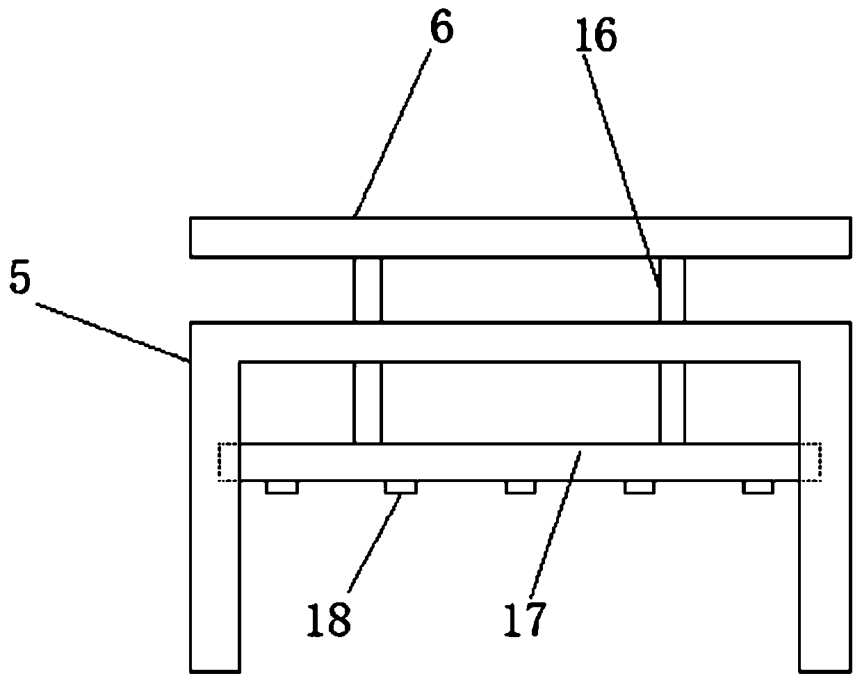 Portable express packaging device for cross-border logistics