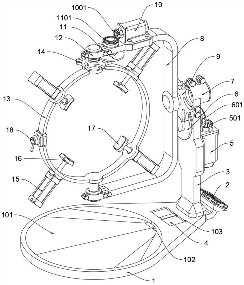 Auxiliary clamping and fixing device for grinding and polishing special and complex casting part