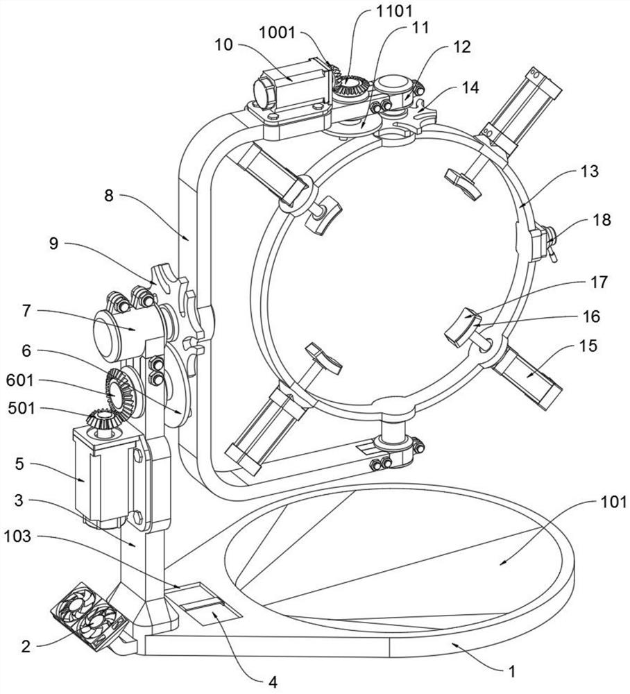 Auxiliary clamping and fixing device for grinding and polishing special and complex casting part