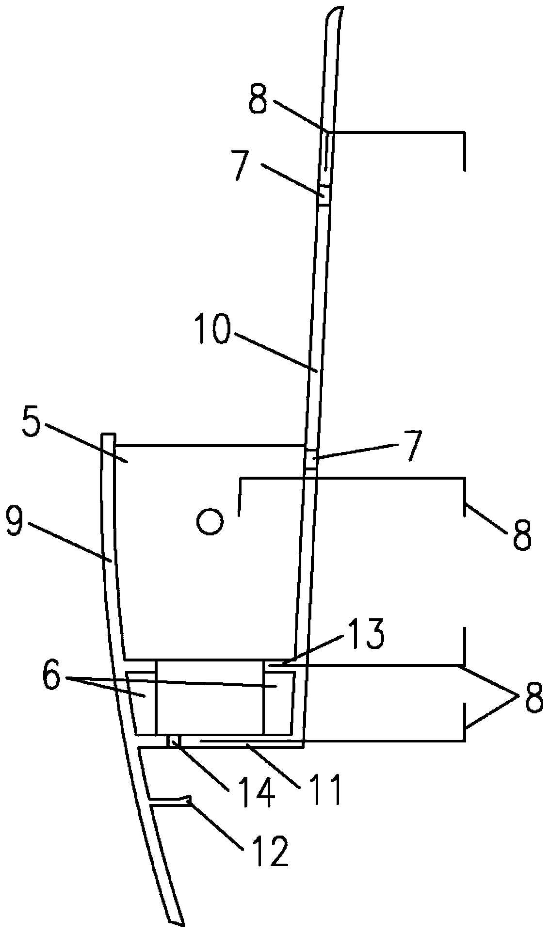 Rapid construction method for bridge guardrail with flower bed and prefabricated externally-hung flower bed