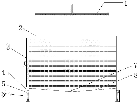 Simulation device and implementation method for road ecological infiltration system to treat runoff pollution