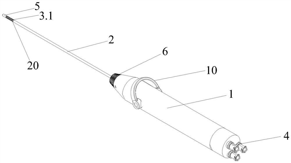 Directionally bent endoscopic catheter