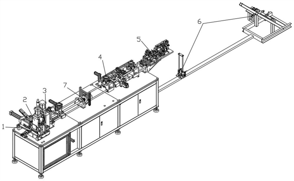 Flat wire automatic unloading forming machine of flat wire hairpin motor of new energy automobile