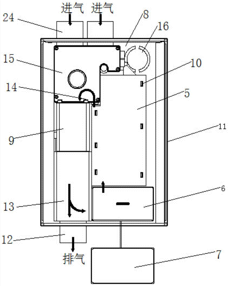 An aspirating smoke detection device