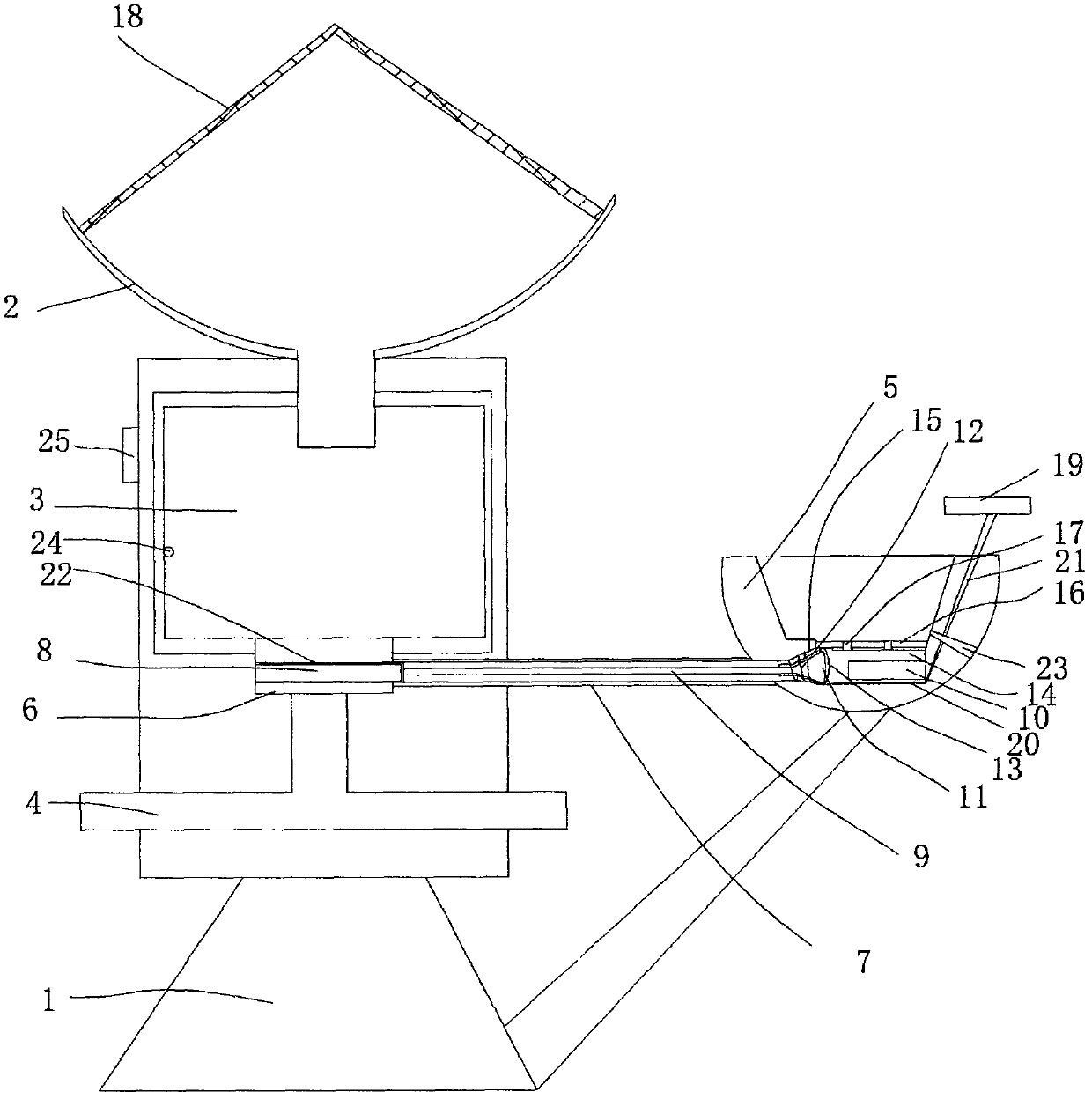 Garden rainwater collection and utilization device