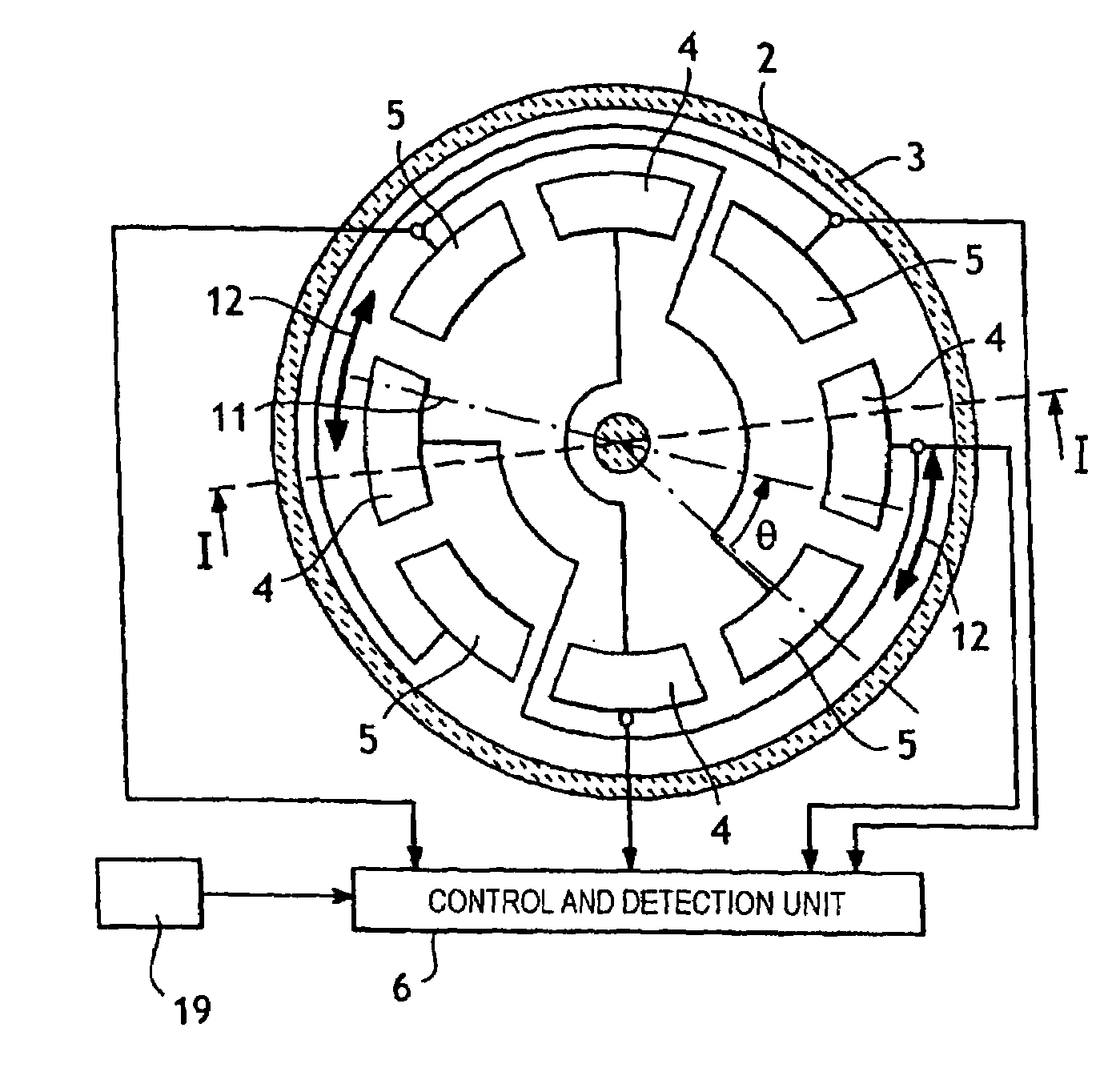 Method of determining a speed of rotation of an axially symmetrical vibrating sensor, and a corresponding inertial device