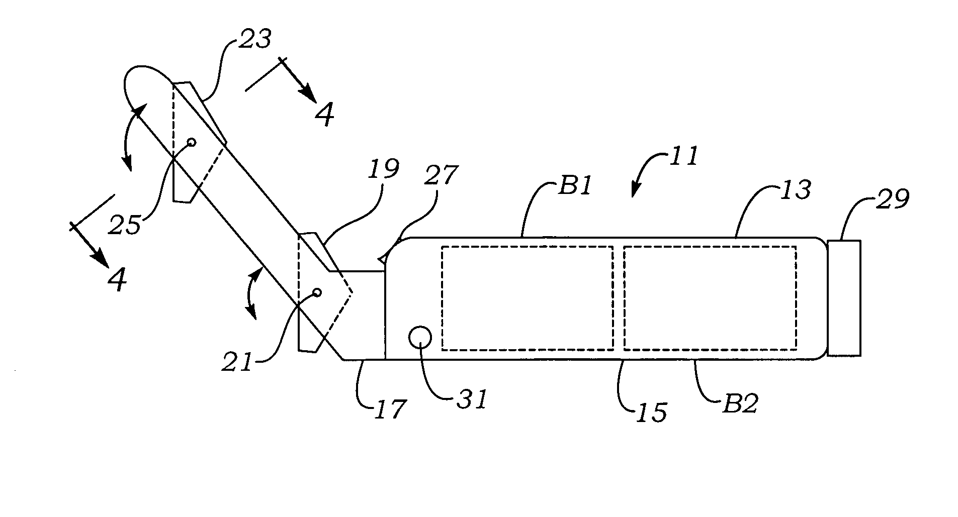 Multiple swivel flashlight