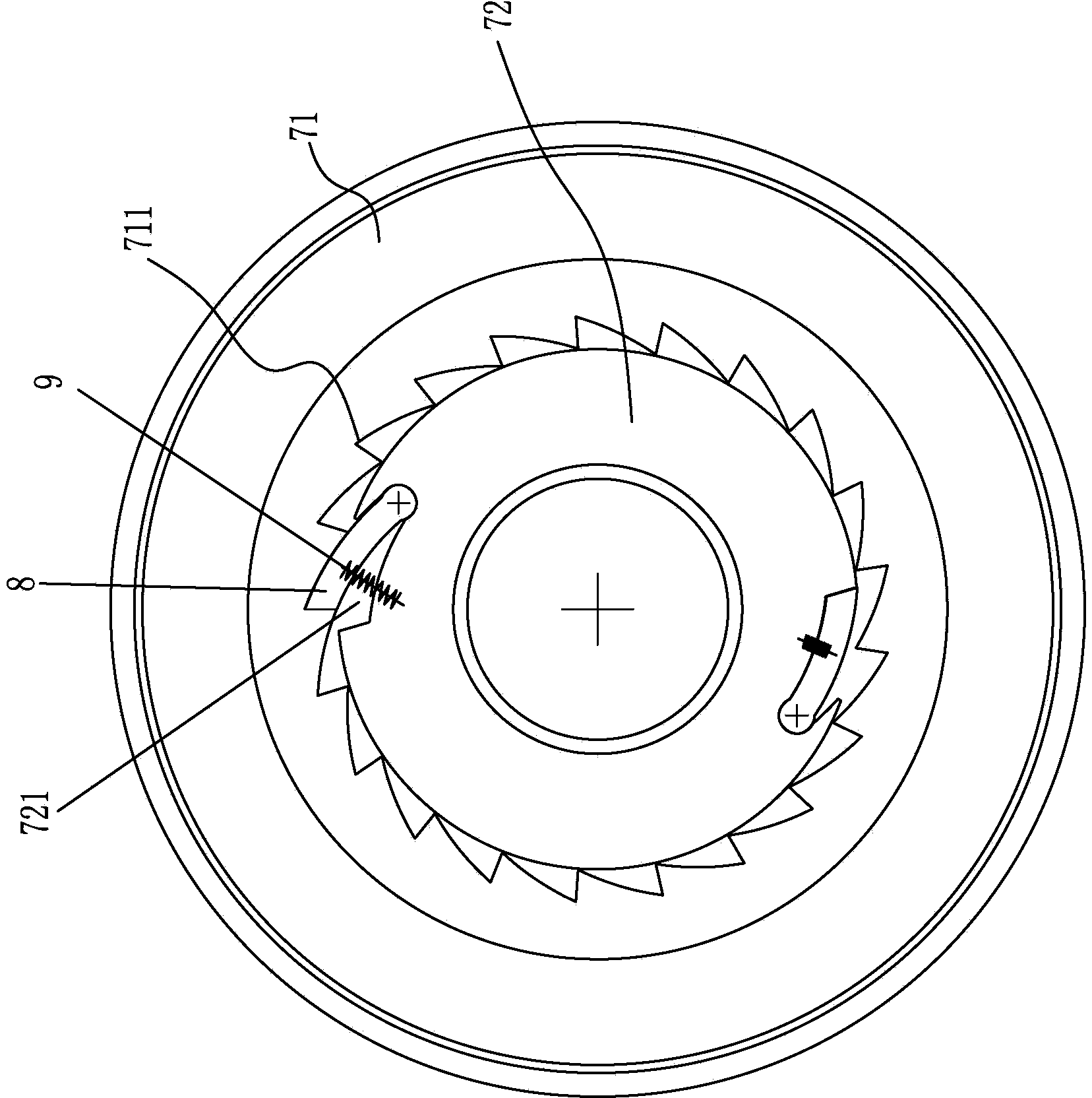 Cutting machine with cloth automatically laid smooth