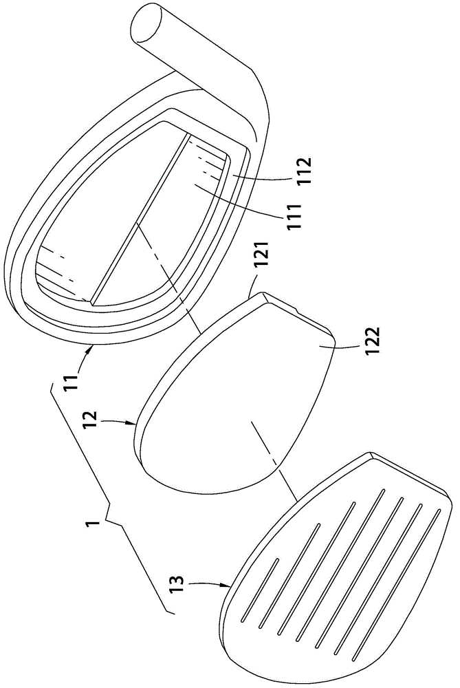 Golf iron head composite structure