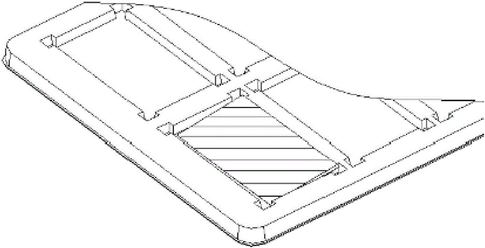 Packaging tray for liquid crystal display panel and extensible and retractable unit pieces constituting packaging tray