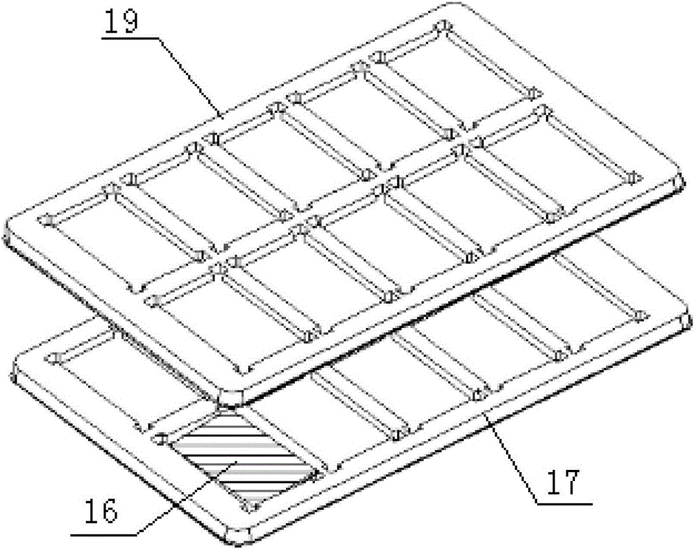 Packaging tray for liquid crystal display panel and extensible and retractable unit pieces constituting packaging tray