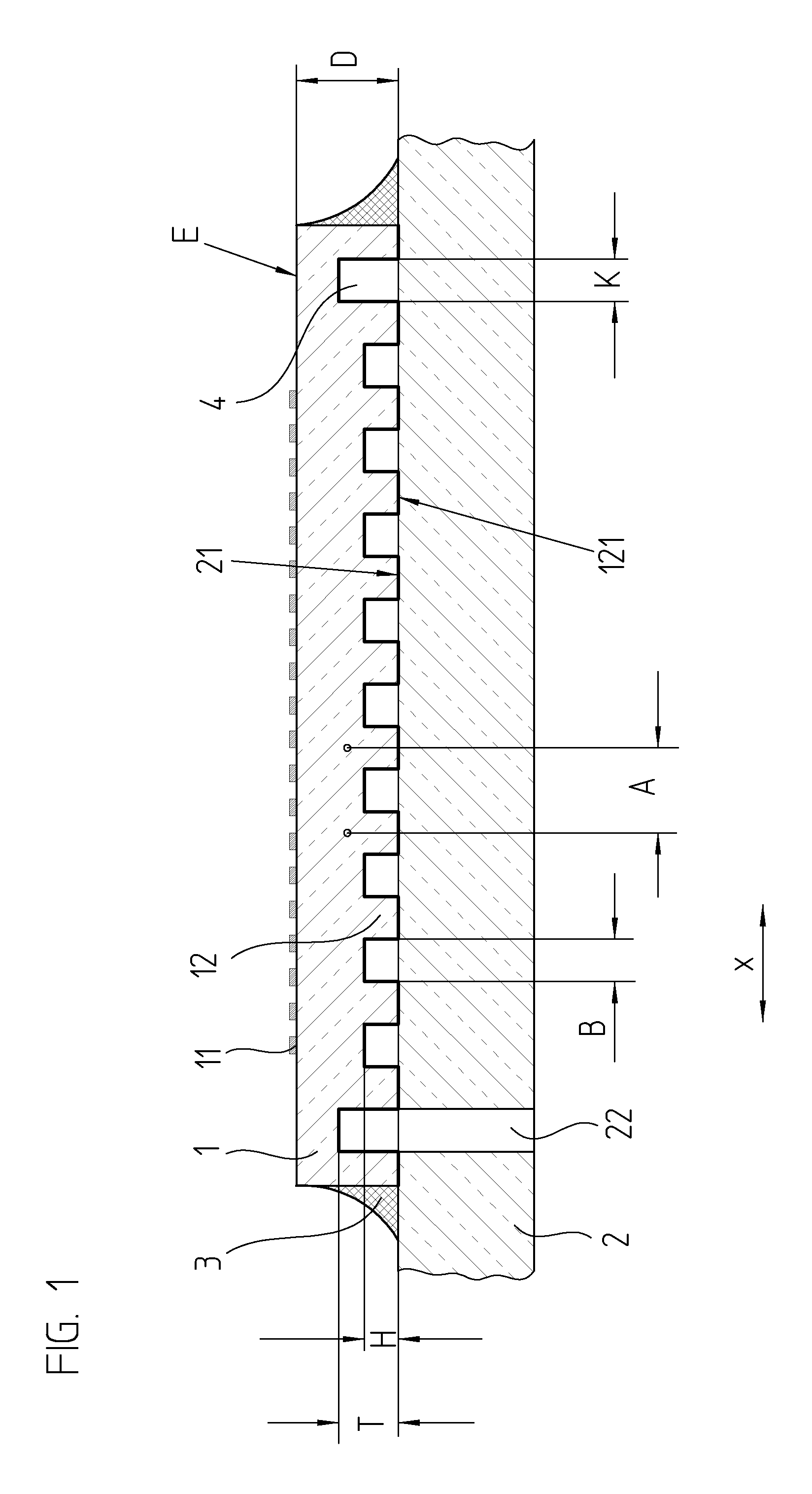 Assembly comprising a measuring scale attached to a substrate and method for holding a measuring scale against a substrate