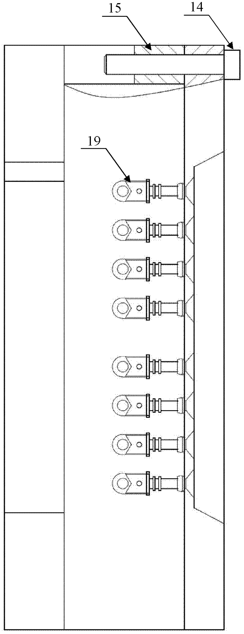 Storage battery lead terminal casting mould