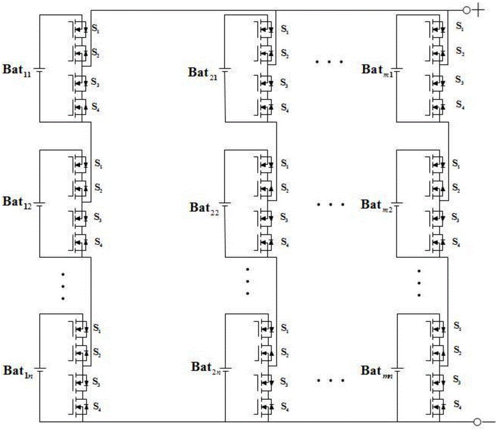 Lithium battery voltage balance circuit topology