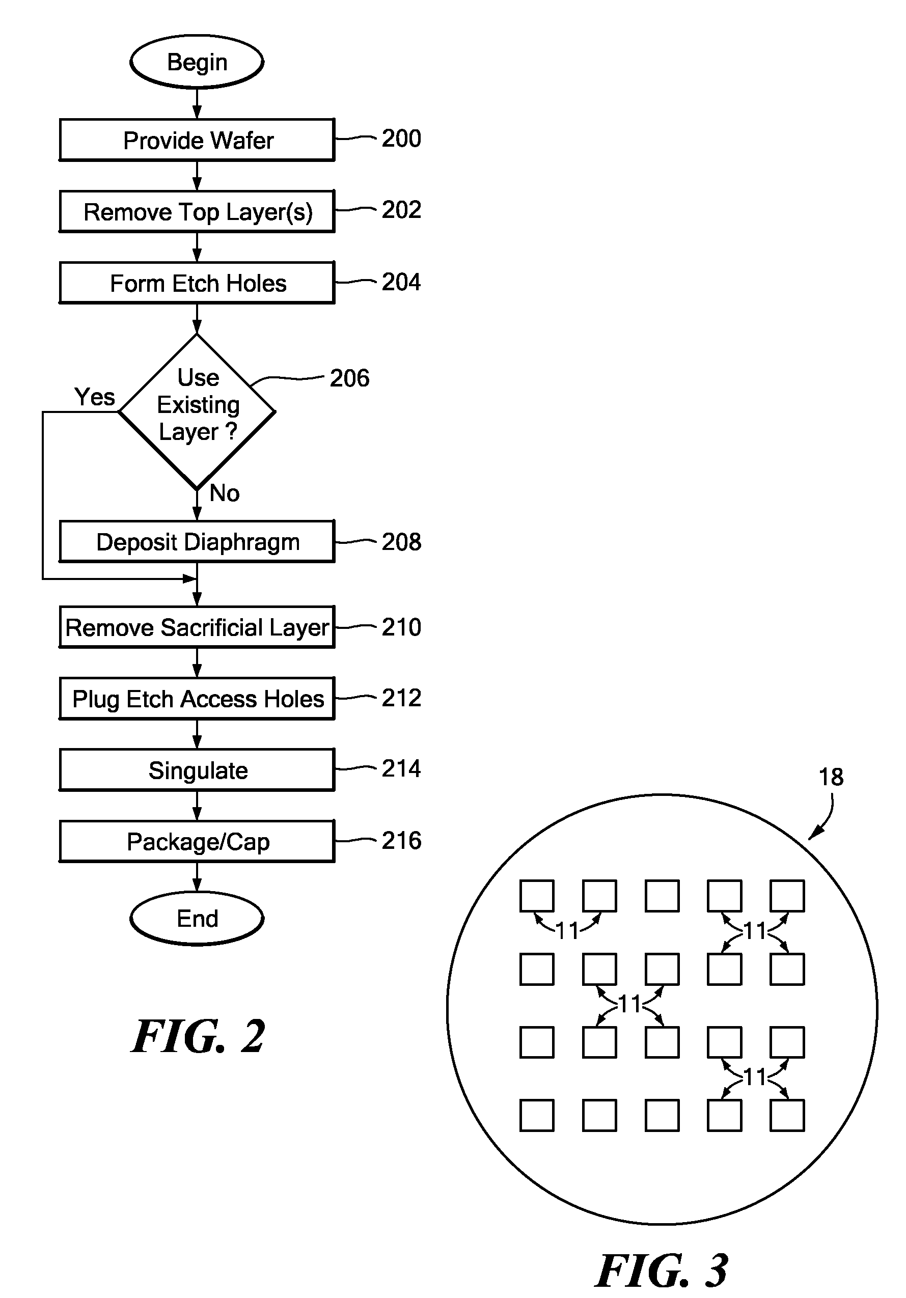 Method of Forming a Device by Removing a Conductive Layer of a Wafer