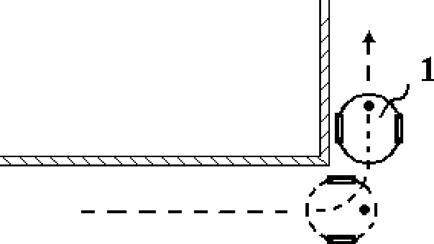 Algorithm of walking along edge of dust collection robot