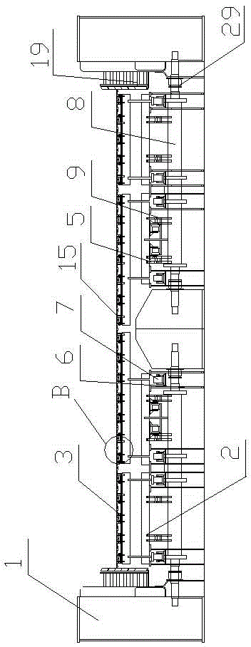 Combined type large household garbage incinerator