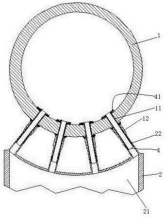 Transformer radiator with fixed telescopic outer fins and detachable inner fins