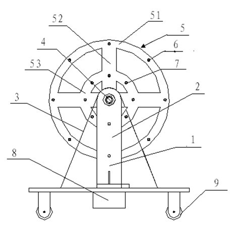 Rotation type airing device