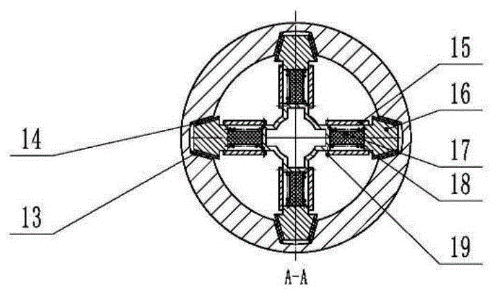 Semi-active vehicle suspension intelligent friction cylinder shock absorber