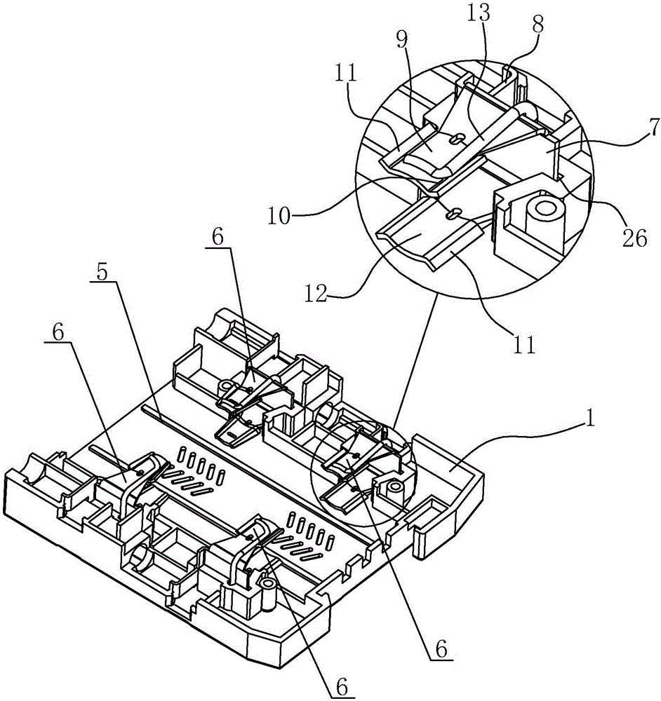 Fuse protector and fuse protector base thereof