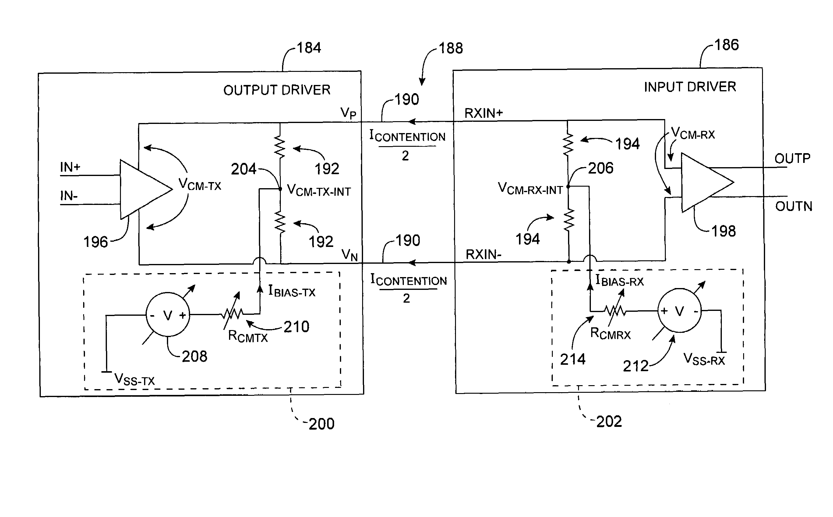 Adjustable differential input and output drivers