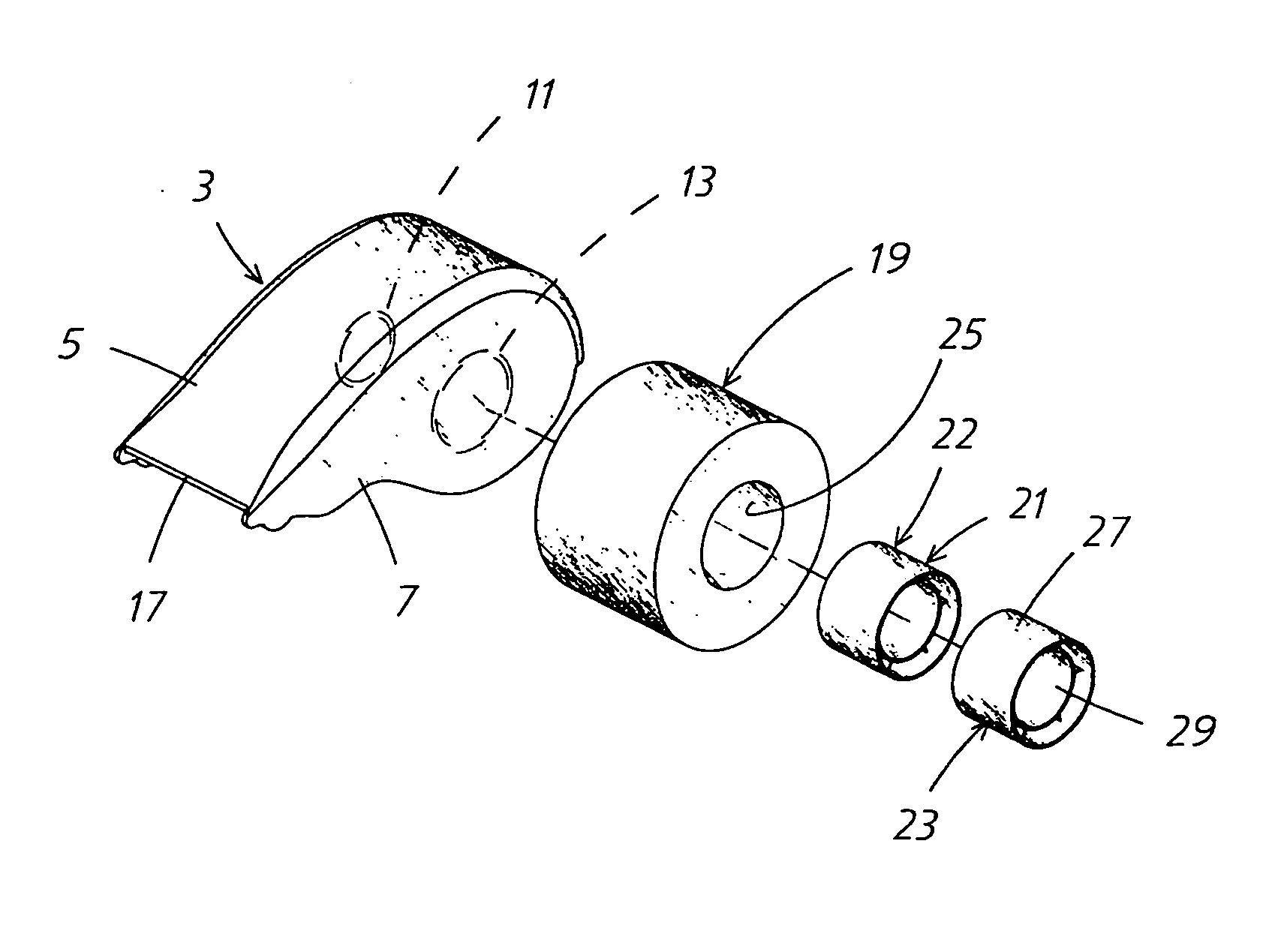 Polarized tape dispenser