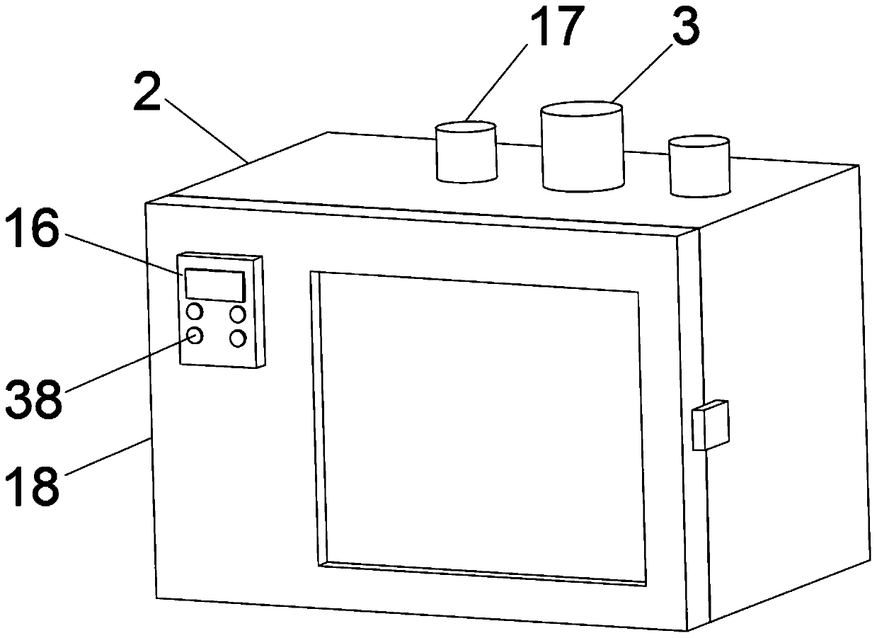 A drying device for the production and processing of auto parts