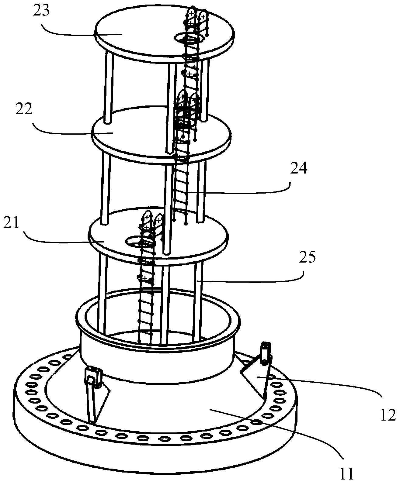 Special mounting rack and mounting method for top cover assembly of reactor of nuclear power station