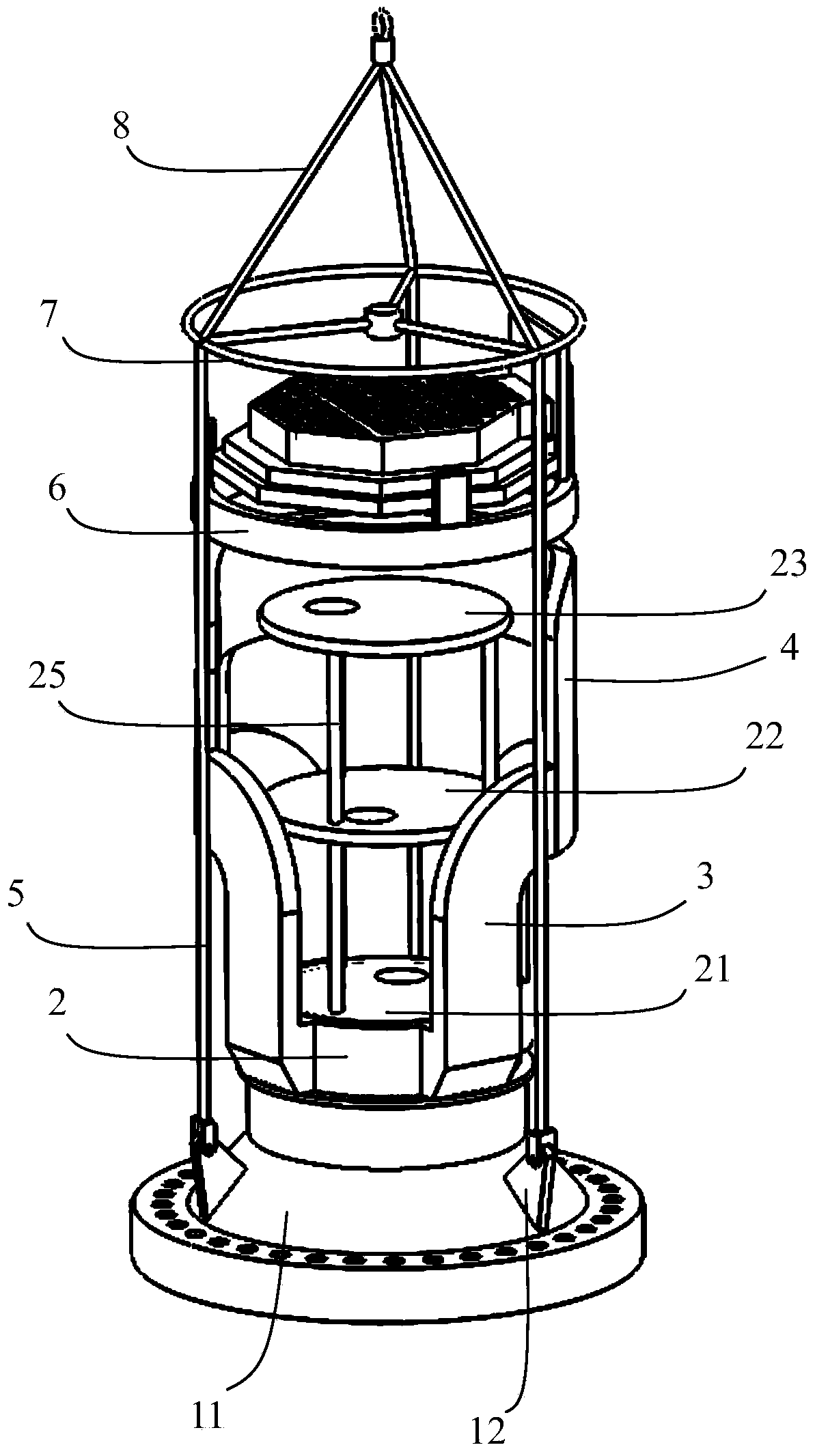 Special mounting rack and mounting method for top cover assembly of reactor of nuclear power station