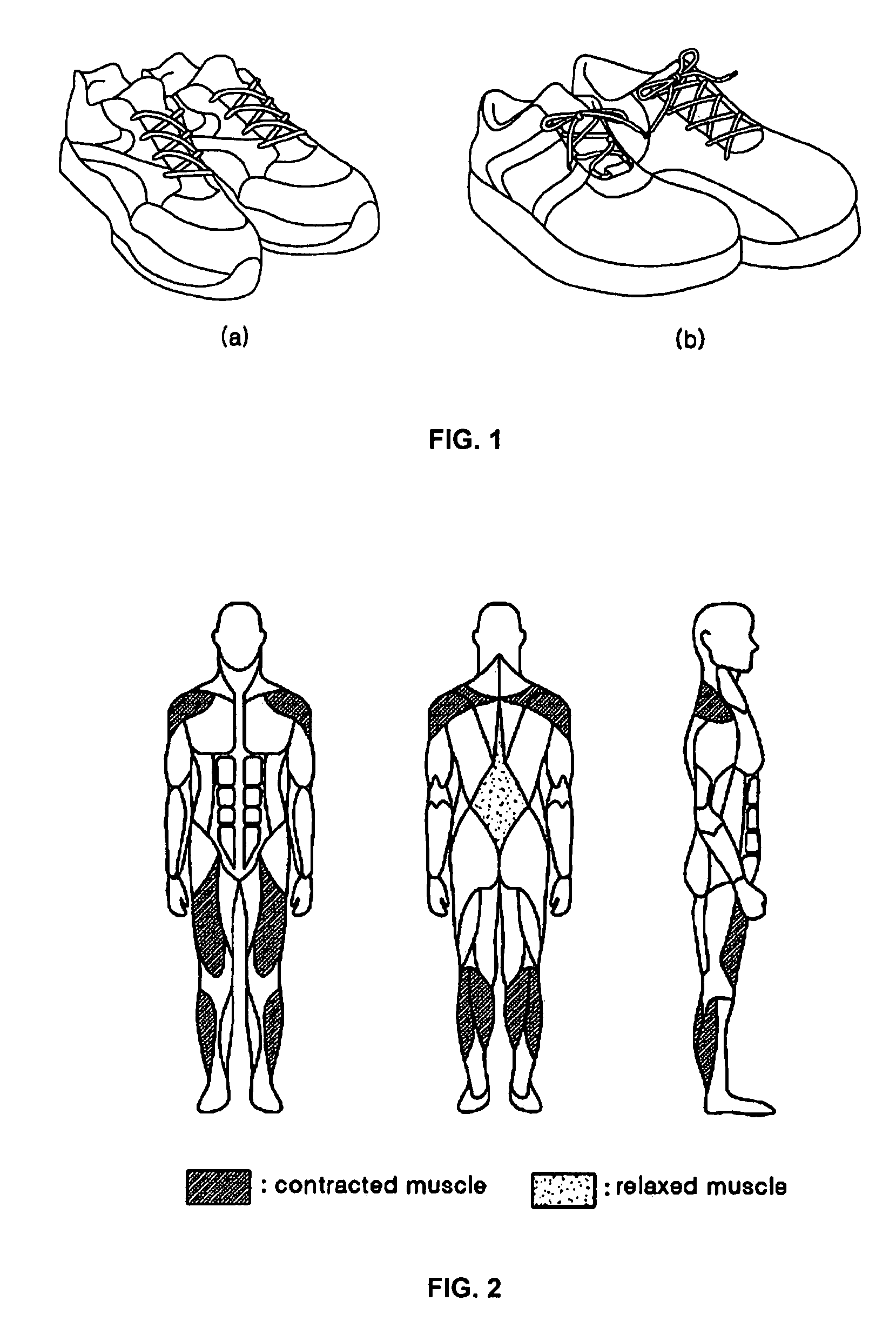 Rear balance walking shoes